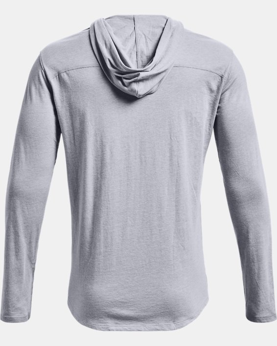 Men's Project Rock Long Sleeve T-Shirt Hoodie, Gray, pdpMainDesktop image number 6